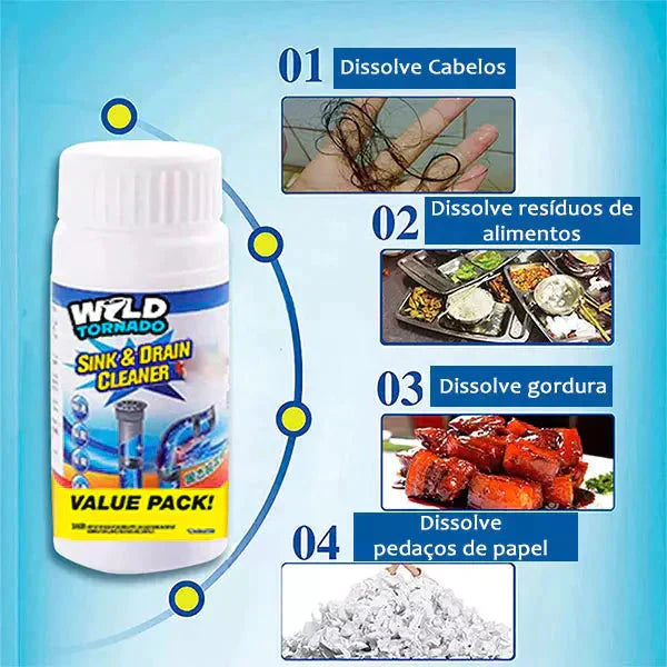 Desentupidor de Canos Wild Tornado® - Letuzza